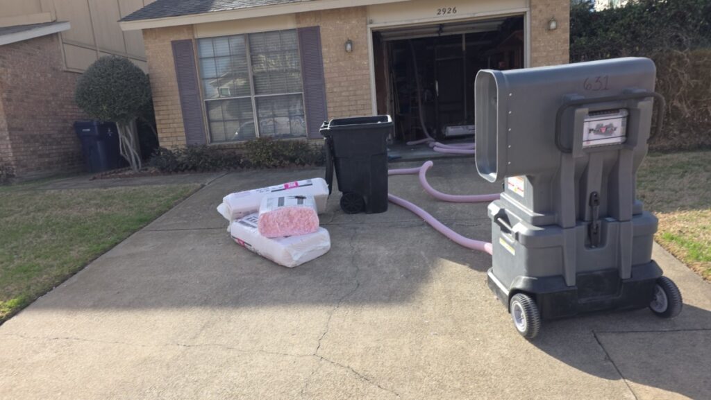 Blown-In Fiberglass Attic Insulation