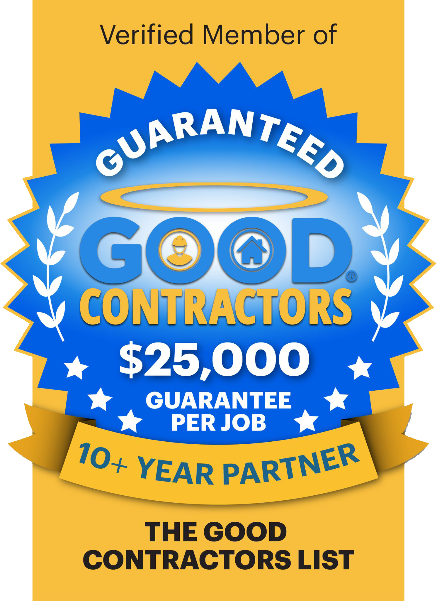 The Good Contractors List 10+ Year Partner The Good Contractors List 10+ Year Partner